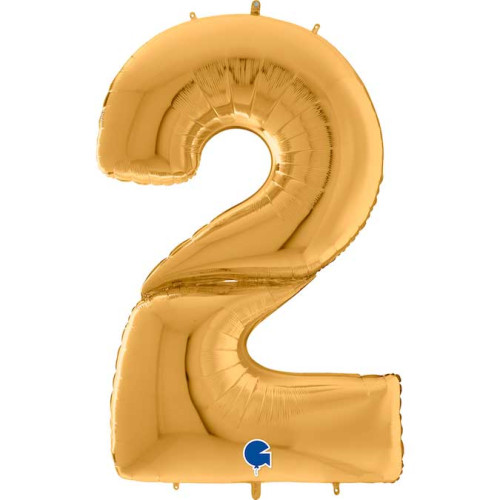 بالون رقم 2 ذهبي 64 إنش