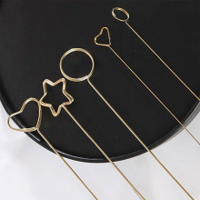 10 Pieces Metal Wire Floral Place Card Holder - Hearts