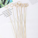 10 Pieces Metal Wire Floral Place Card Holder - Round 10 Pieces Metal Wire Floral Place Card Holder - Round
