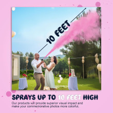 Gender Reveal Fire Extinguisher Color Blasters,100 gm- small - Pink Blasters