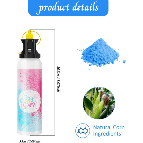 Gender Reveal Fire Extinguisher Color Blasters,300gm - big - Blue Blasters
