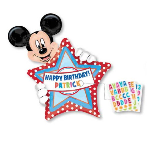30 inch MIckey Mouse Birthday balloon