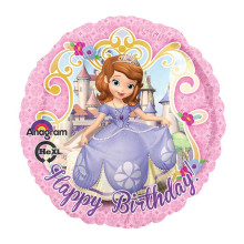 18 inch Sofia the First Birthday Standard XL® balloon 18 inch Sofia the First Birthday Standard XL® balloon