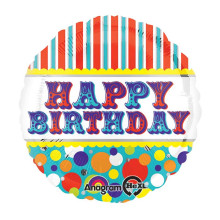 18 inch Big Top Happy Birthday Standard HX® balloon 18 inch Big Top Happy Birthday Standard HX® balloon