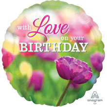 18 inch With Love HBD balloon 18 inch With Love HBD balloon