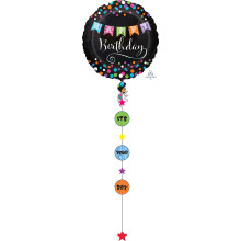 32 inch DAL BIRTHDAY BANNER balloon 32 inch DAL BIRTHDAY BANNER balloon