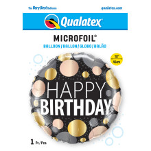 بالون عيد ميلاد النقاط المعدنية الكبيرة 18 إنش بالون عيد ميلاد النقاط المعدنية الكبيرة 18 إنش