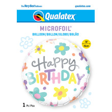 18 inch Birthday Retro Daisies balloon