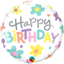 18 inch Birthday Retro Daisies balloon