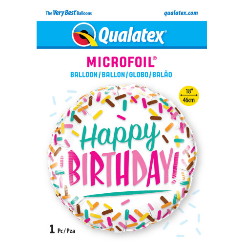 18 inch Birthday Sprinkles balloon 18 inch Birthday Sprinkles balloon