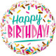 18 inch Birthday Sprinkles balloon 18 inch Birthday Sprinkles balloon