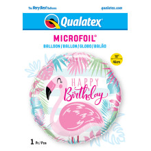 18 inch Birthday Pink Flamingo balloon