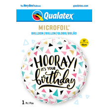 18 inch Birthday Hooray balloon