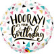 18 inch Birthday Hooray balloon
