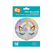 بالون راس يونيكورن باستيل 18 انش