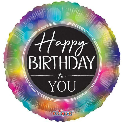 18 inch Happy Birthday to You Rainbow Balloon 18 inch Happy Birthday to You Rainbow Balloon