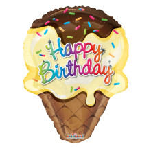 بالون عيد ميلاد ايس كريم 28إنش