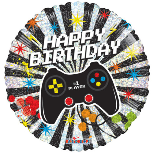 18 inch BIRTHDAY GAMMER balloons