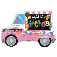 26 inch PR BDAY ICE CREAM TRUCK balloons