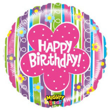 بالون عيد ميلاد الأزهار الأقوياء 21 إنش بالون عيد ميلاد الأزهار الأقوياء 21 إنش