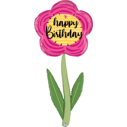 بالون مجسم عيد ميلاد وردة 60 إنش