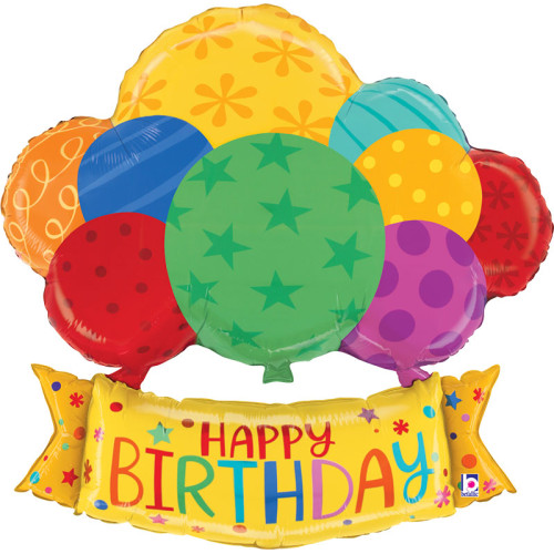 37 inch Birthday Balloons Banner balloon 37 inch Birthday Balloons Banner balloon