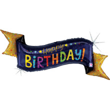 بالون عيد ميلاد بانر كحلي 51 إنش