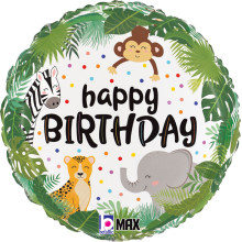 18 inch Jungle Birthday balloon