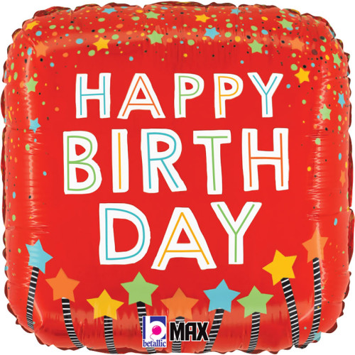 18 inch Birthday Candles Confetti balloon
