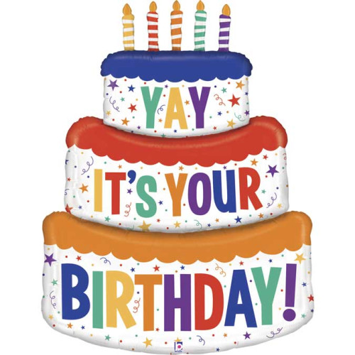 120 cm inch Special Delivery B-Day Cake balloon