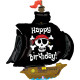 46 inch Pirate Ship Birthday balloon
