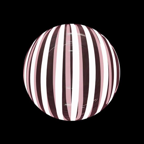 18 inch Stripe Crystal red Bubble Balloons