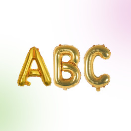 16 INCH GOLD LETTERS BALLOONS PARTIES KING