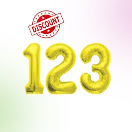 بالونات ارقام ذهبي كبير 34 انش