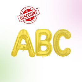 16 inch Gold Letters Balloons
