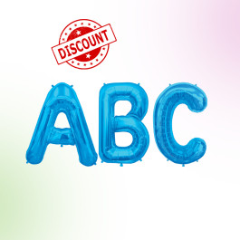 16 inch Blue Letters Balloons