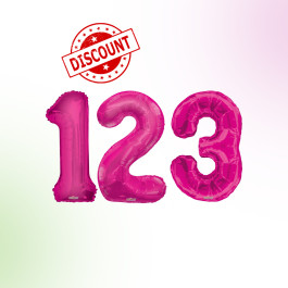 بالونات أرقام فوشي 16 انش