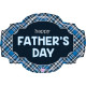 25 inch Father's Day Plaid balloon