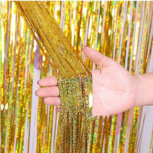 ستارة فويل ذهبي هولوقرافيك 1X2.4 متر