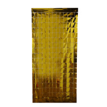 Square foil curtain gold 1x2m