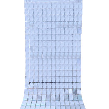 Square foil curtain light blue 1x2m