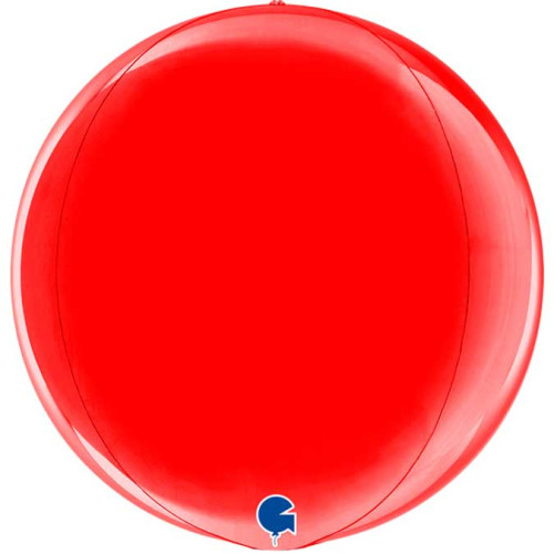 15 inch Globe Red 4D Foil Balloons