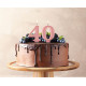 Birthday candle number 4, metallic rosegold, 8.0 cm Birthday candle number 4, metallic rosegold, 8.0 cm