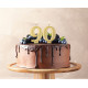 Birthday candle number 9, metallic gold, 8.0 cm Birthday candle number 9, metallic gold, 8.0 cm