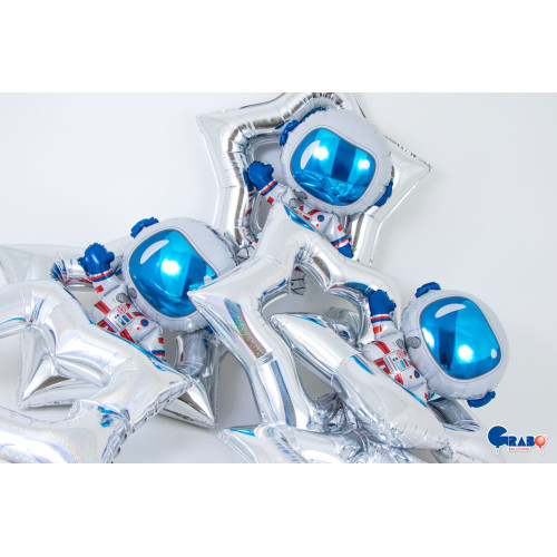 48 inch Linky Star Silver Foil Balloons 48 inch Linky Star Silver Foil Balloons