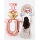 60 inch Special Delivery Rose Gold I Heart You Foil balloon 60 inch Special Delivery Rose Gold I Heart You Foil balloon