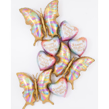 33 inch Opal Butterfly Foil balloon
