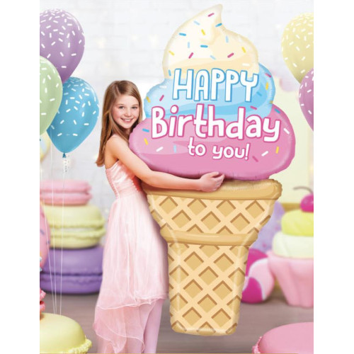 بالون عيد ميلاد ايسكريم 60 إنش بالون عيد ميلاد ايسكريم 60 إنش