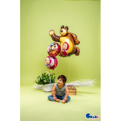 18 inch Masha & Bear Foil Balloons 18 inch Masha & Bear Foil Balloons