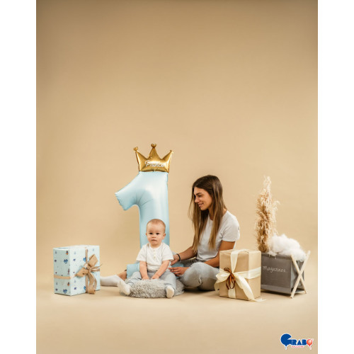 بالون عيد ميلاد اول سنة تاج الأمير 46 إنش